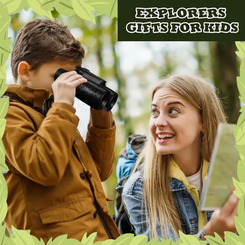 Miniatura 7 de Libima 24 prismáticos compactos educativos a granel con telescopio de cuerda para el cuello para aprender observación de aves, camping, senderismo