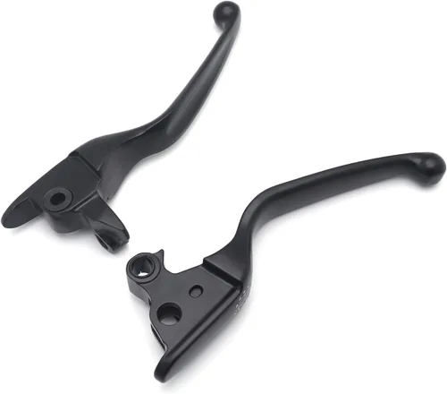 Miniatura 7 de HongK - Palanca de mano de embrague de freno de calavera negra para motocicleta compatible con H-D 08-13 Touring Trike 14-posterior FLHR