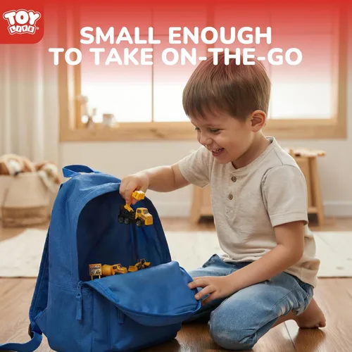 Miniatura 7 de TOY Life 28 piezas de juguetes de construcción para niños de 3 a 5 años, pequeños vehículos de construcción, juguete de caja de arena para niños