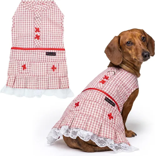 Miniatura 67 de Parisian Pet Chambray - Vestido para perro - Ligero sin mangas para perro, niña, talla XS Chambray en general