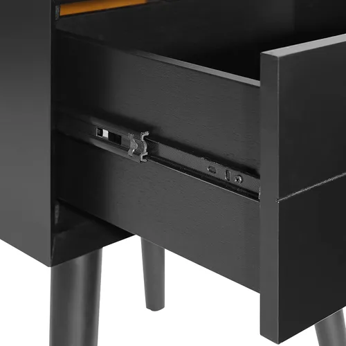 Miniatura 10 de Crosley Furniture Landon - Mesita de noche con cajón, color negro mate