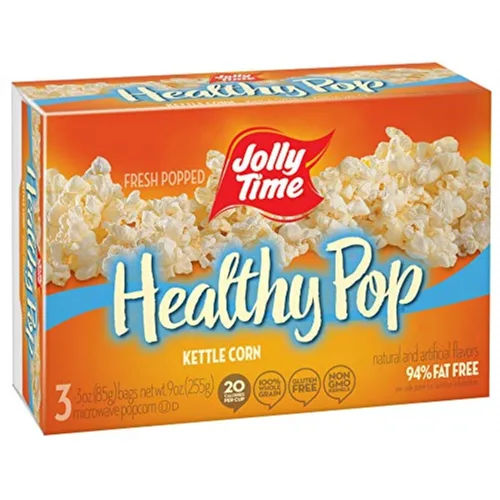 Miniatura 7 de Jolly Time Healthy Pop Buttery - Palomitas de maíz para microondas, bajas en grasa, sin gluten, sin OMG, bolsa para compartir de 3 onzas, 3 bolsas