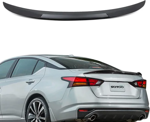 SCITOO Alerón de alerón de ventana trasera ABS para Nissan Altima 2019-2021 para Nissan Altima negro brillante alerón trasero alerón de maletero
