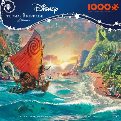 Miniatura 3 de Ceaco - Thomas Kinkade Disney Dreams - Moana - Rompecabezas de 1000 piezas
