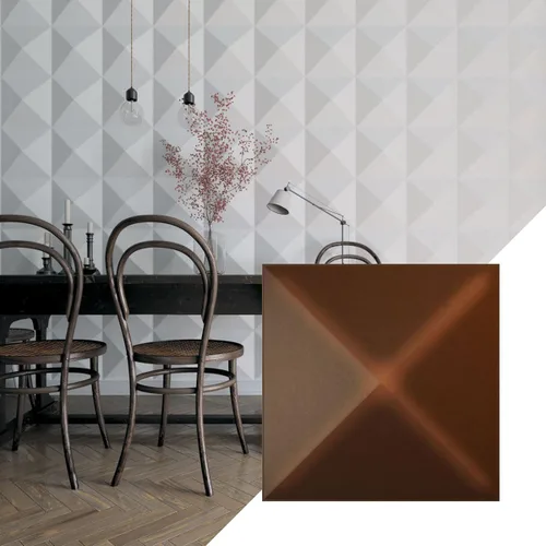 Miniatura 20 de Ekena Millwork 11 7/8 pulgadas de ancho x 11 7/8 pulgadas de alto Sellek EnduraWall Decorativo Panel de pared 3D, dorado