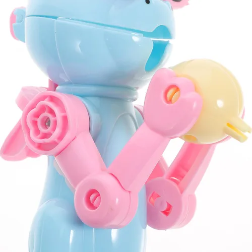 Miniatura 6 de Soporte para piruletas robot azul cielo para niños: juguete creativo para niños y niñas, fiesta de cumpleaños, 15 x 10.5 x 4.5 pulgadas, robot