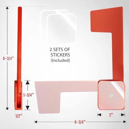 Miniatura 3 de Anley Bandera universal para buzón de correo saliente para madera, metal y estuco, resistente a la corrosión, kit de repuesto de banderas de señal