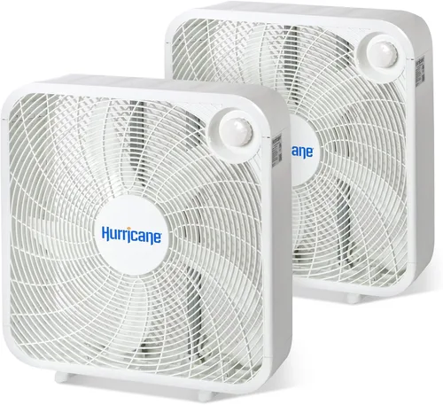 Miniatura 9 de Ventilador de pie clásico Hurricane con 3 velocidades silenciosas, negro, 20" - Unidad de enfriamiento de aire eléctrico portátil con cable