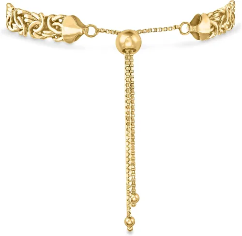 Miniatura 3 de Ross-Simons Pulsera Bolo bizantino de oro amarillo de 14 quilates, Oro, no conocido