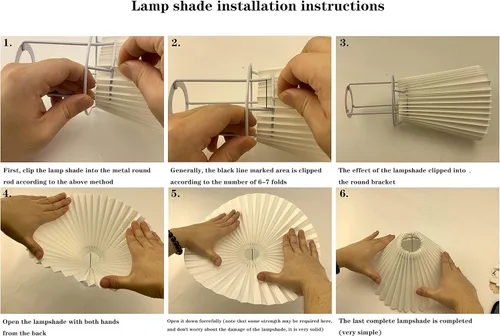 Miniatura 7 de Juegos de 2 apliques de pared, pantalla de lámpara de tela plisada blanca, lámpara de pared negra mate, iluminación de pared con soporte de columna
