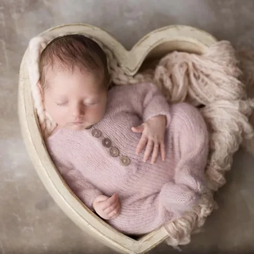 Miniatura 6 de Accesorio de Fotografía para Recién Nacido Conjuntos para Niñas Mameluco de Encaje para Recién Nacido con Diadema Disfraz de Princesa Infantil