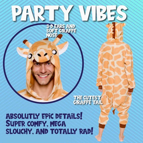 Miniatura 40 de Funziez! - Disfraz de Halloween para adultos, disfraz de animales y criaturas marinas, mameluco afelpado para cosplay, para mujeres y hombres