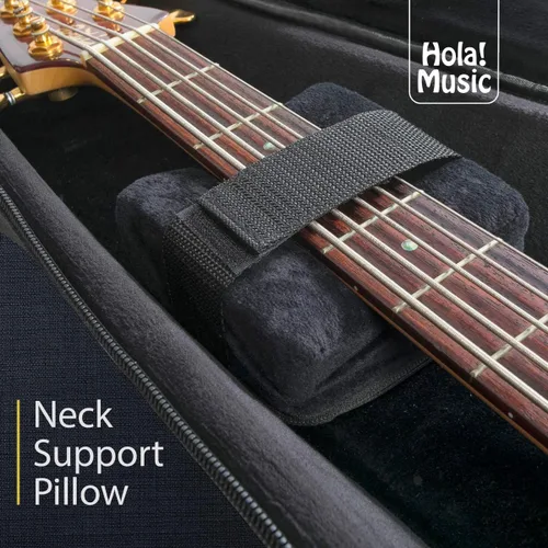 Miniatura 4 de Hola! Music Estuche para guitarra bajo eléctrico, bolsa suave de 41 pulgadas para guitarras eléctricas con acolchado de 1 pulgada, bolsillos