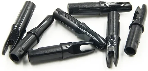 Miniatura 5 de 50 paquetes de flechas de arco con encoques - Insertos de flecha para flechas de carbono. Encoques de flecha de plástico de.244/6.20mm para tiro