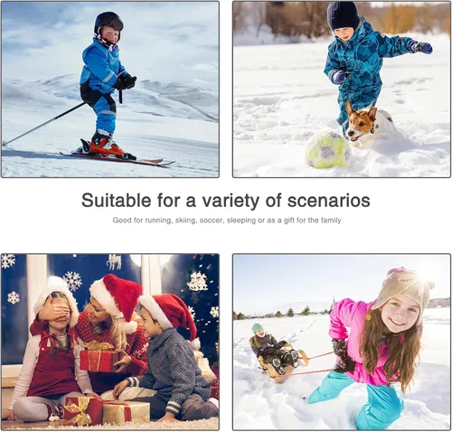 Miniatura 6 de MeetHoo Conjunto de ropa interior térmica para niños capa base de pantalones largos con forro polar para niños