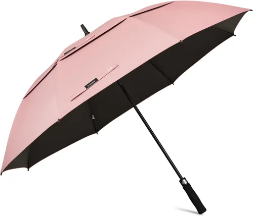 Miniatura 13 de G4Free Paraguas de golf con protección UV de 47/54/62/68 pulgadas, con apertura automática, doble toldo con ventilación de gran tamaño, extra