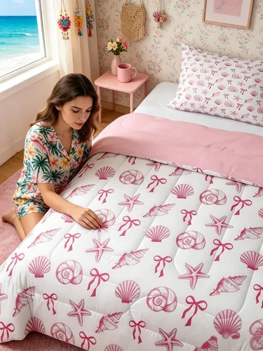 Miniatura 27 de Manfei Go Fishing Juego de edredón tamaño King para niños, juego de ropa de cama con diseño geométrico de peces de bass y rombos, decoración