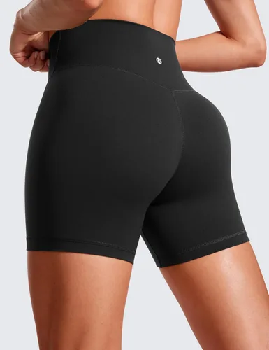 Miniatura 2 de CRZ YOGA Butterluxe - Pantalones cortos cruzados para mujer de 3 y 5 pulgadas, pantalones cortos de yoga y entrenamiento de cintura alta, suaves