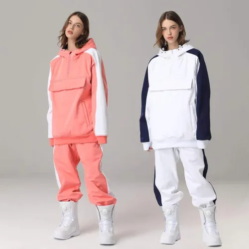 Miniatura 3 de SEARIPE Women Ski Jacket and Pants Set Couples Windproof Ski Suits Mens Waterproof Two Piece Snowsuits for Winter Sports