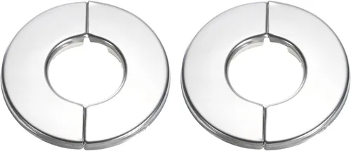 Miniatura 6 de uxcell Brida dividida de pared, placa redonda de escudo de acero inoxidable 304 de 0.866 in para tubo de diámetro de 0.866 in