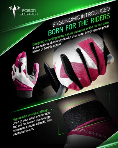 Miniatura 4 de POISON SCORPION Motocicleta Motocross Dirt Bike Guantes para hombres y mujeres