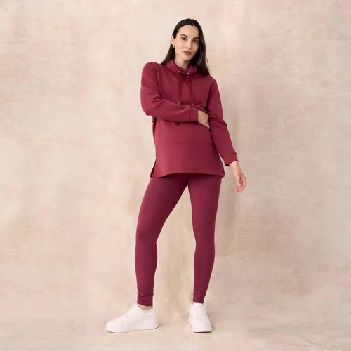 Miniatura 12 de Motherhood Maternity Leggings esenciales elásticos de longitud completa para mujer, ajuste secreto sobre el vientre
