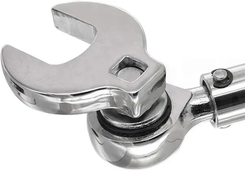 Miniatura 3 de URREA 4932 - Llave de pie de gallo de 3/8 pulgadas, llave de enchufe de extremo abierto de 1 pulgada con construcción forjada y acabado