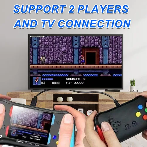 Miniatura 5 de Juego de mano para niños, 500 videojuegos retro precargados, reproductor de videojuegos de TV portátil, batería recargable de 3.5 pulgadas, pantalla