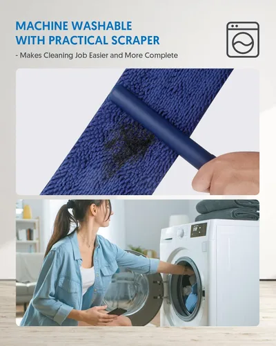Miniatura 6 de Trapeadores de Microfibra para Limpieza de Pisos - BPAWA Trapeador Plano para Piso Uso Húmedo y Seco para Pisos de Madera Dura Laminado Madera
