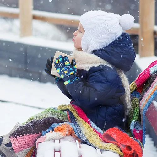 Miniatura 6 de Guantes de nieve para hombre y mujer, impermeables, para invierno, cálidos, para esquí, snowboard, guantes para mujer