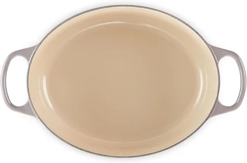Miniatura 3 de Le Creuset Horno holandés ovalado de hierro fundido esmaltado, 5 cuartos de galón, Ostión Ostra
