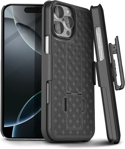 Miniatura 12 de MOTIVE Funda para iPhone 14, funda con clip para cinturón para Apple iPhone 14, funda protectora delgada y resistente a prueba de golpes con soporte