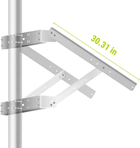 Miniatura 3 de Newpowa Panel solar universal de doble brazo con poste de soporte y soporte de montaje en pared, ángulo de inclinación de 0-90°, hasta 220W/30.31