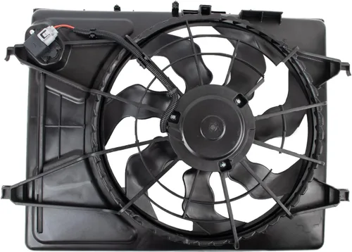 Miniatura 34 de TRQ Conjunto de ventilador de refrigeración dual del radiador compatible con Toyota Highlander 2008-2013 TO3115155
