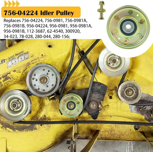 Miniatura 2 de 756-04224 Polea tensora plana reemplaza Cub Cadet 756-04224 Polea tensora, mtd 75604224 Polea tensora plana, mtd 756-0981a Polea tensora plana, mtd