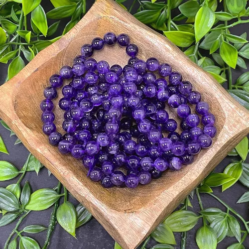 Miniatura 626 de Gem Avenue Handmade Round Bead Stretch Bracelet Unisex Natural Stone Beaded Jewelry for Men & Women, Elastic Wristband for Daily Wear