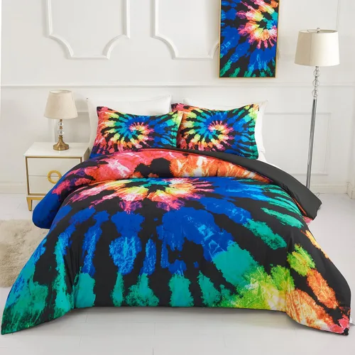 Miniatura 21 de Koniroom Juego de Edredón Twin - Juego de Edredón Floral Reversible Tamaño Twin, 2 Piezas Bonito Juego de Cama Twin de Flores y Plantas para Todas