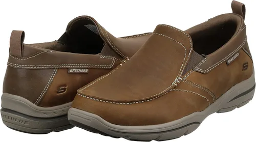 Miniatura 7 de Skechers Ajuste relajado para hombre mocasines Harper - Forde Negro