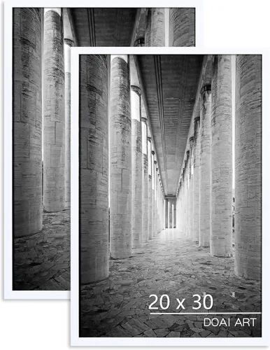 Miniatura 35 de DOAI ART Marco de póster de 16 x 20 pulgadas, paquete de 2 marcos de fotos de roble y veta de madera de 16 x 20 pulgadas para montaje en pared