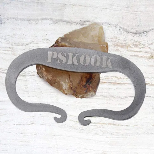 PSKOOK Pedernal y acero Solo acero de alto carbono Fire Striker English Flint Stone emergencia yute yesca bushcraft