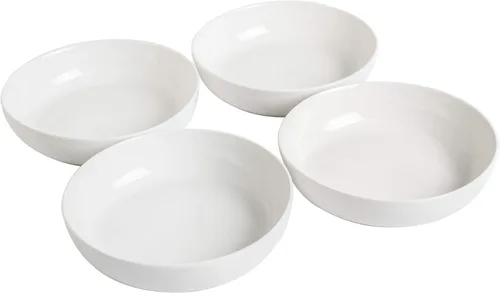 Miniatura 2 de Gibson Home Zen Buffet - Tazones de ensalada de porcelana de 41 onzas resistentes a los arañazos y a los arañazos, 4 unidades, gran capacidad, aptos