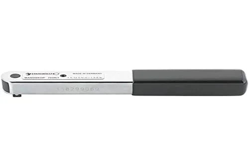 Stahlwille 50100001 Llave dinamométrica tipo clic de 1/4 pulgadas con trinquete instalado permanentemente, hecha de acero tubular cuadrado, con