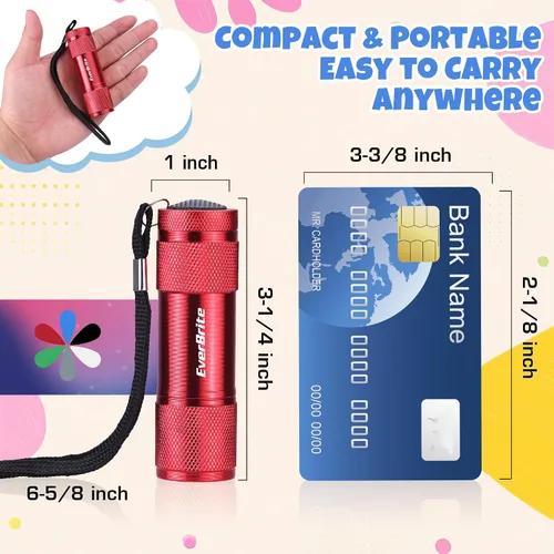 Miniatura 6 de EverBrite - Juego de linterna LED mini de 18 unidades - Linternas portátiles ideales para suministros de huracanes, camping, lectura nocturna