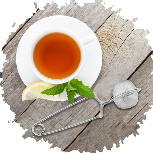 Miniatura 7 de Yinder 36 unidades de infusor de té a presión coladores más empinados para soporte de filtro de té suelto, pinzas y pinzas de metal más empinado