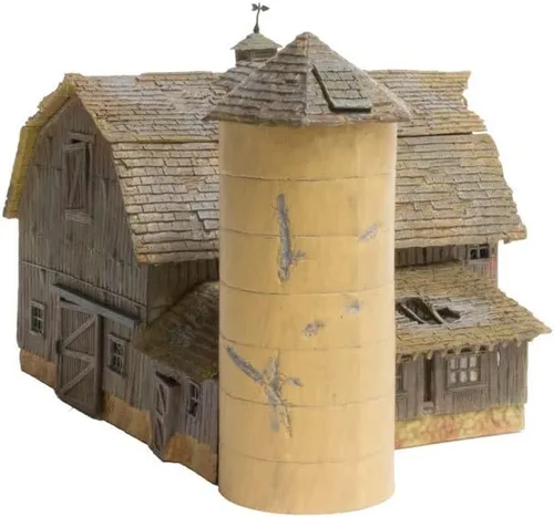 Miniatura 2 de Woodland Scenics BR5038 Old Weathered Barn Built & Ready Kit, escala HO