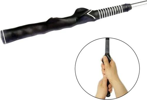 Miniatura 3 de 2 piezas de agarre de entrenamiento de golf para mano derecha, agarre para palos de golf, ayuda de práctica de golf