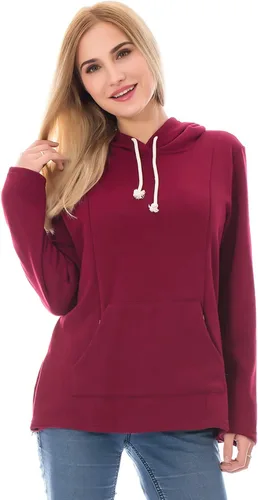 Miniatura 61 de Bearsland - Sudadera de lactancia y maternidad para mujer, con bolsillos y capucha