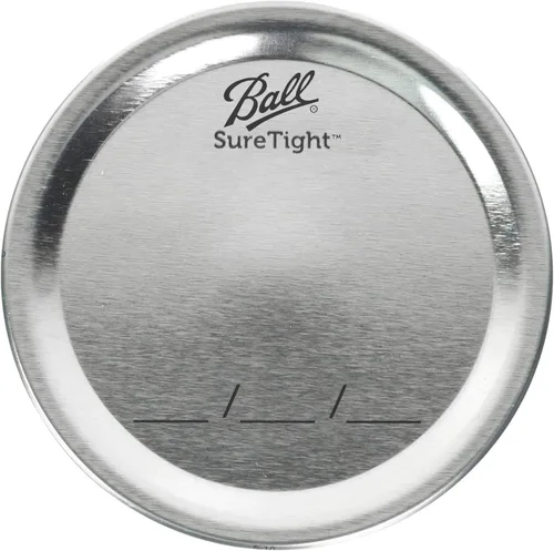 Miniatura 4 de Ball Tapas para tarros de vidrio Mason de boca regular (24 unidades), color plateado