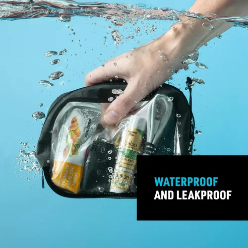Miniatura 7 de Nite Ize Runoff Cubo de embalaje pequeño impermeable, bolsa de viaje impermeable IP67, bolsa seca con compresión, carbón