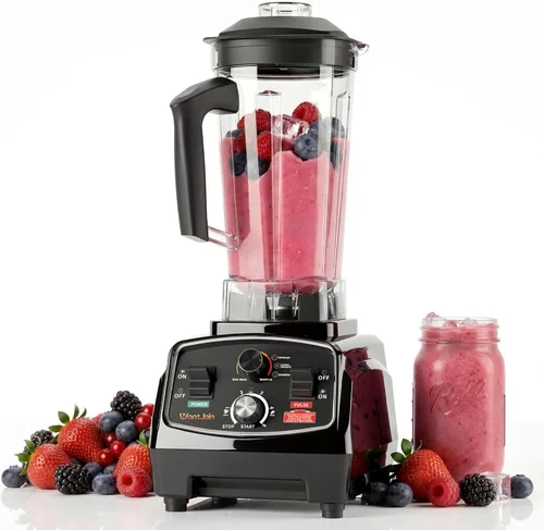 WantJoin Licuadora profesional, licuadora comercial de 68 oz listada por ETL para cocina, máxima potencia de 1800 W, licuadora de alta potencia para